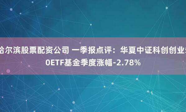 哈尔滨股票配资公司 一季报点评：华夏中证科创创业50ETF基金季度涨幅-2.78%